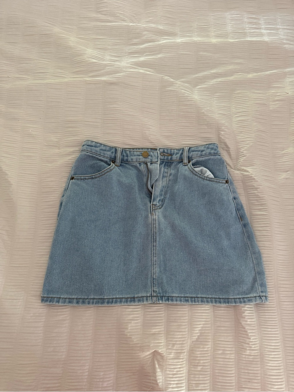 Forever 21 Light Blue Denim Mini Skirt
